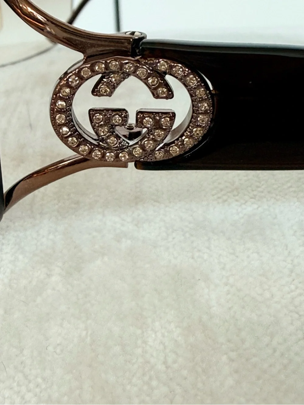 Gucci Brown Gradient Rimless Women's Sunglasses